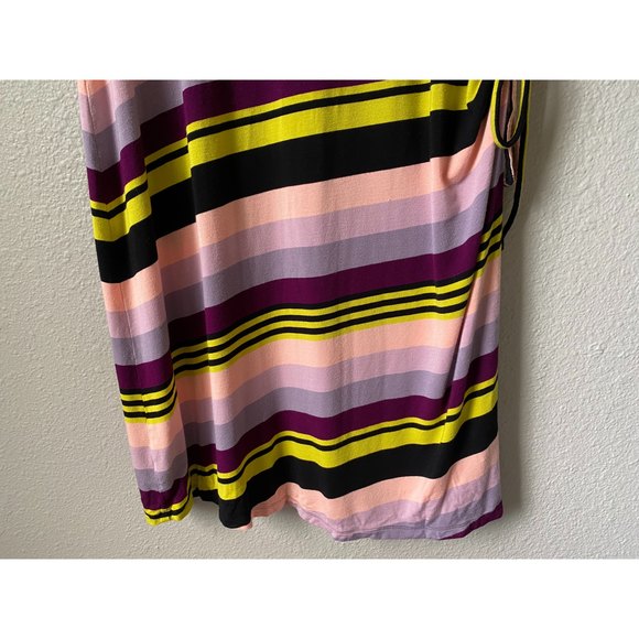Torrid multi stripe jersey drawstring side t-shirt dress - Picture 9 of 13